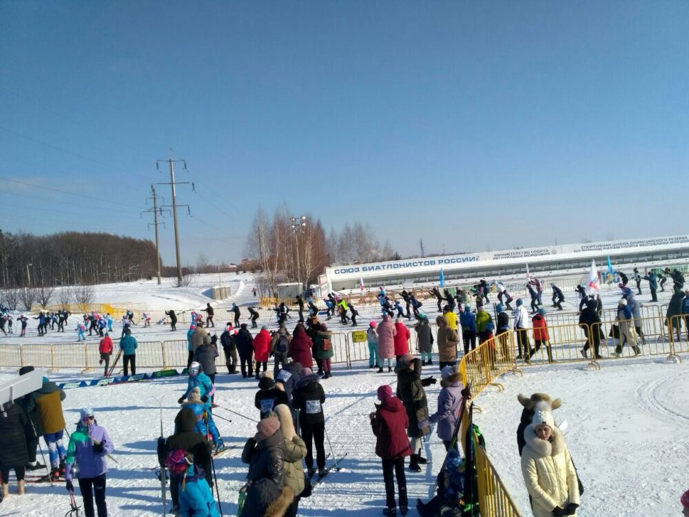 Студенты СПТ  - участники Всероссийской массовой гонки «Лыжня России».