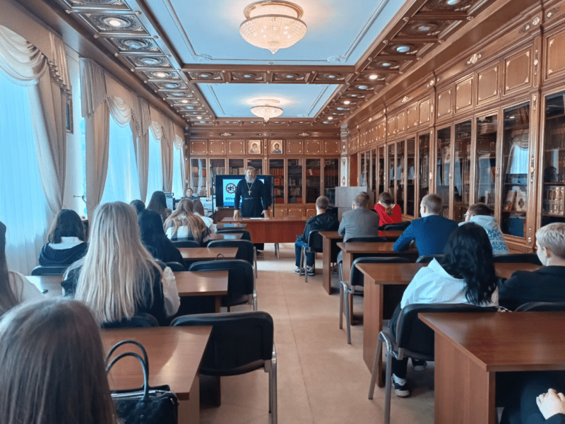Посещение библиотеки Саранской духовной семинарии